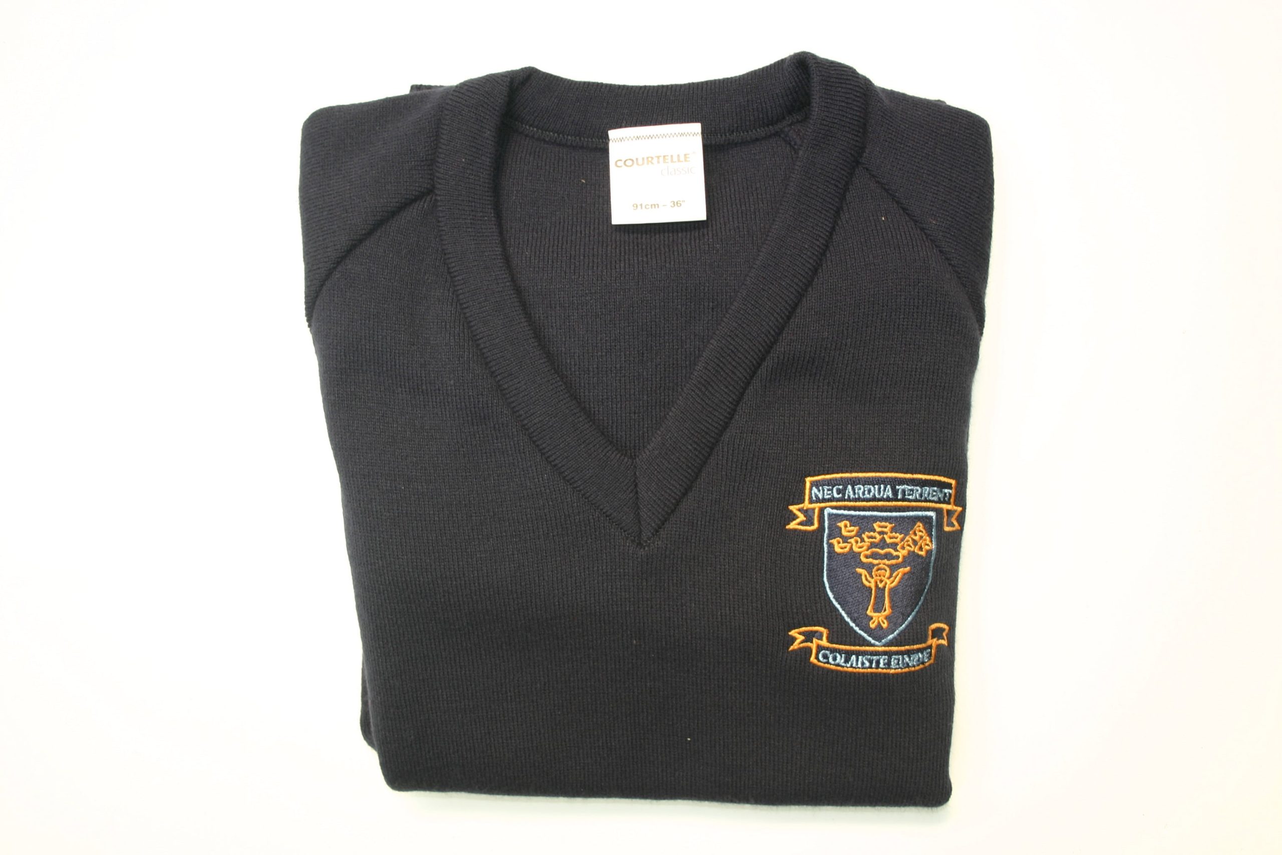 COLÁISTE ÉINDE/NAVY KNITTED JUMPER