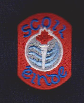SCOIL EINDE/NAVY CRESTED SWEAT SHIRT