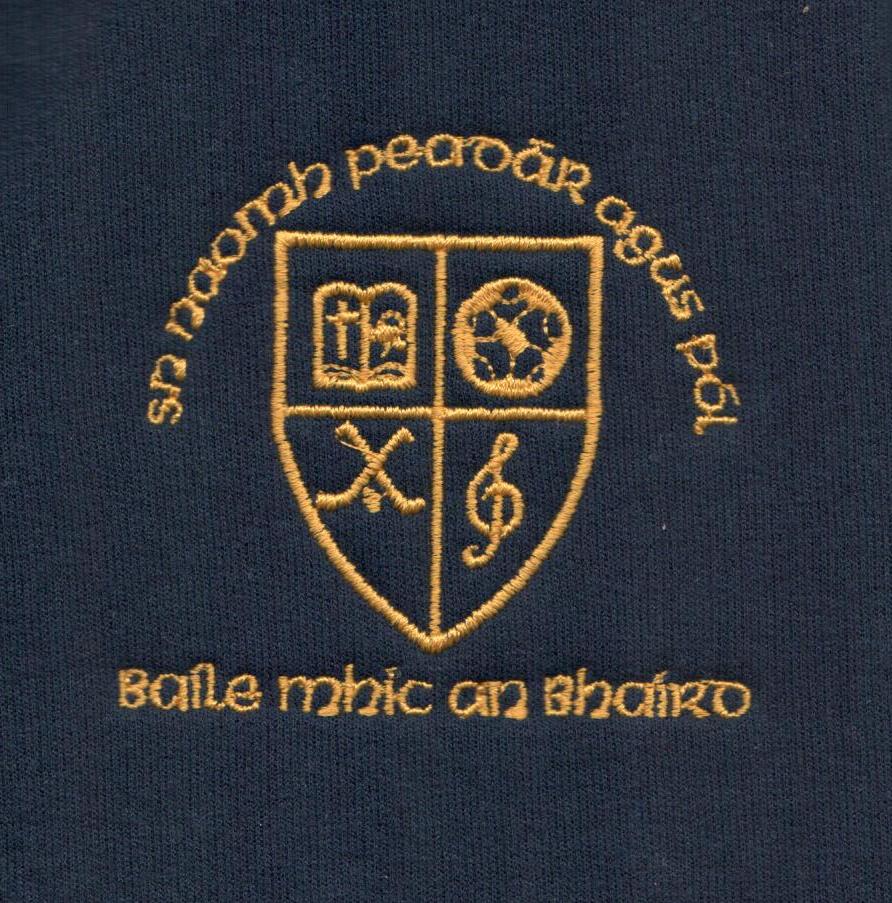 BALLYMACWARD CENTRAL SC/SWEATSHIRT WITH EMBROIDERED CREST