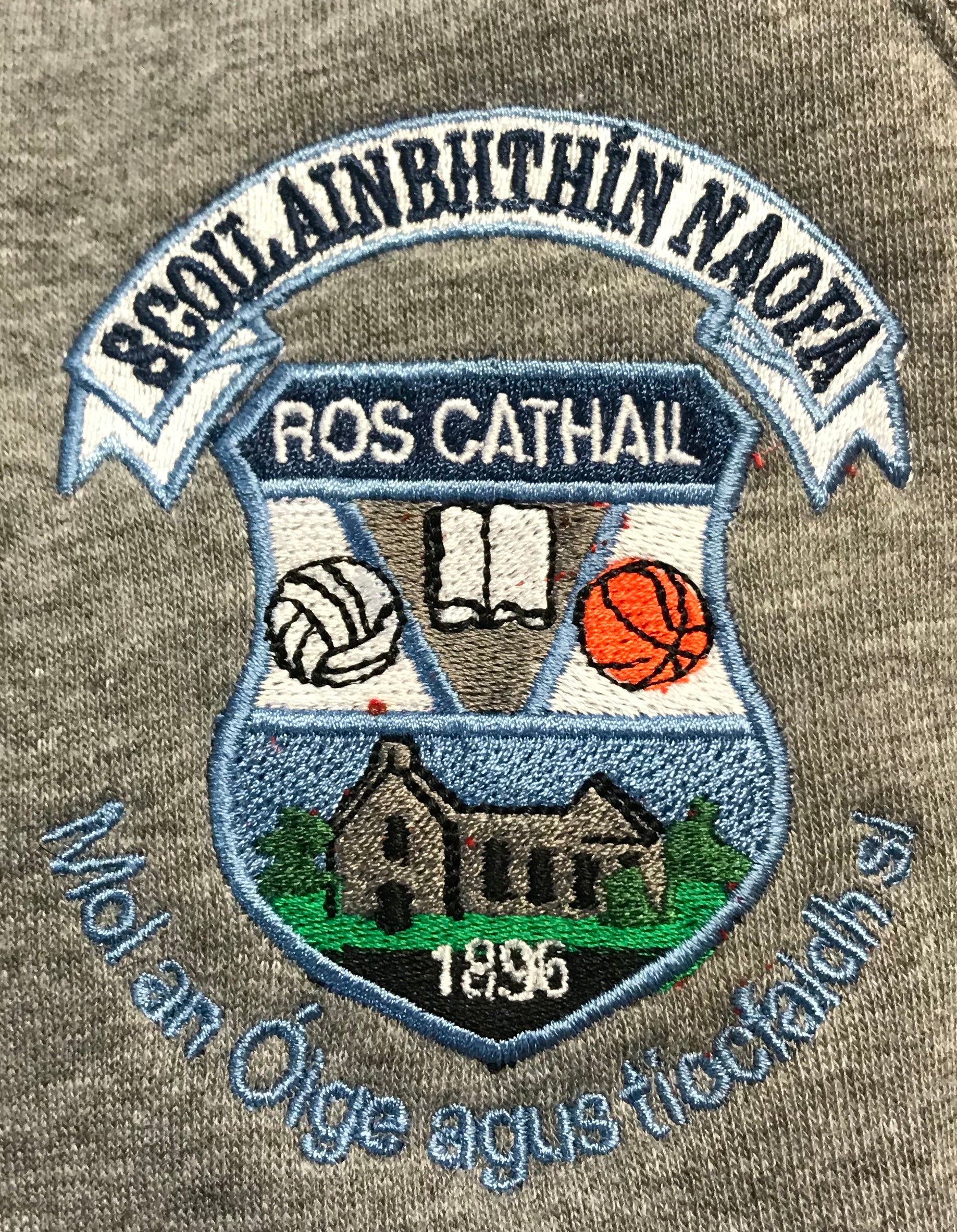 ROSCAHILL NATIONAL SCHOOL GREY ROUND NECK SWEAT SHIRT