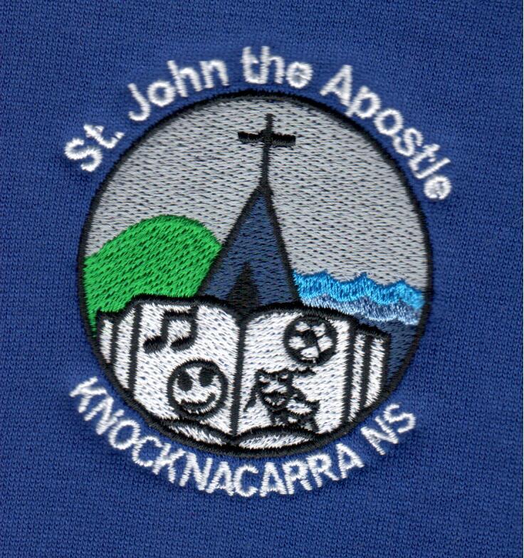 ST JOHN THE APOSTLE DARK ROYAL ROUND NECK SWEAT SHIRT